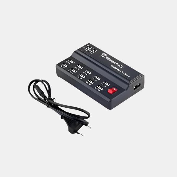 XEuroPower 12-Port USB Charging Station