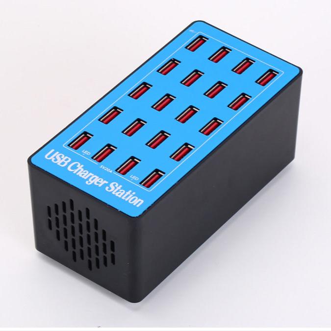 XEuroPower 20-pordiline USB-laadimisjaam