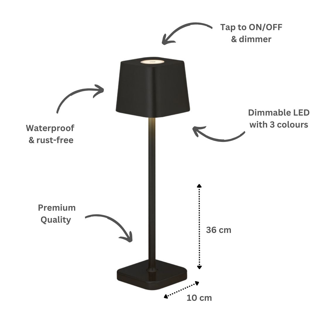 Lumissa - Cordless table lamp (Black)