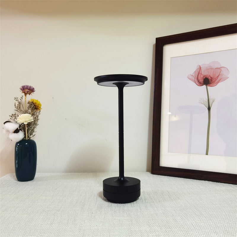 Portable table lamp Bloom black