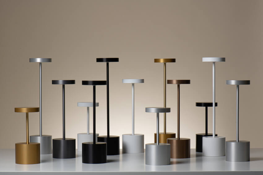 Wireless Charging Lamp Iris (Gold)